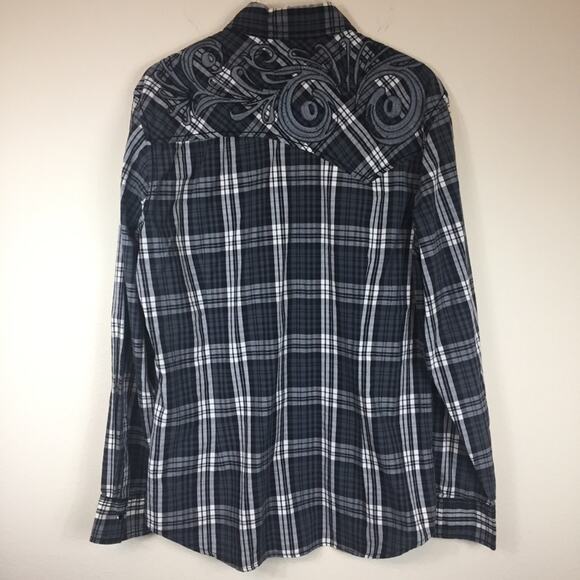 Black Rivet | Western Style Button Down | Sz Large - Picture 2 of 6